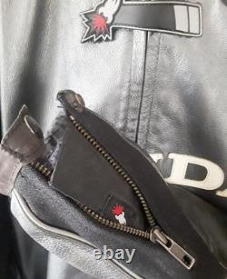 HONDA Officially Licensed JOE ROCKET CDR Armored Leather Motorcycle Jacket Sz 50
