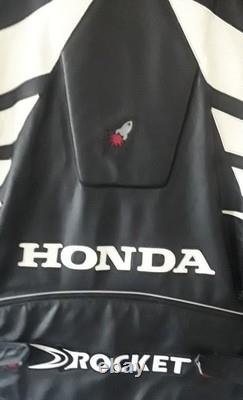 HONDA Officially Licensed JOE ROCKET CDR Armored Leather Motorcycle Jacket Sz 50