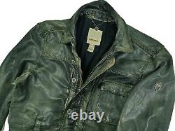HOT AUTHENTIC Men's DIESEL BIKER Slim SPORTS GRAY LAMB LEATHER Jacket M (Fit S)