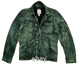 HOT AUTHENTIC Men's DIESEL BIKER Slim SPORTS GRAY LAMB LEATHER Jacket M (Fit S)