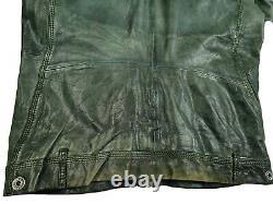 HOT AUTHENTIC Men's DIESEL BIKER Slim SPORTS GRAY LAMB LEATHER Jacket M (Fit S)