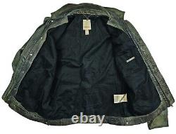 HOT AUTHENTIC Men's DIESEL BIKER Slim SPORTS GRAY LAMB LEATHER Jacket M (Fit S)