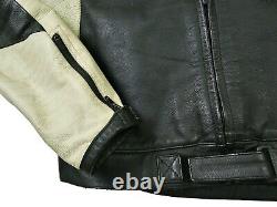 HOT ITALY Men's DAINESE MOTOCYCLE BIKER ARMOR GUARD BLACK LEATHER Jacket 54 S-M
