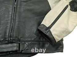 HOT ITALY Men's DAINESE MOTOCYCLE BIKER ARMOR GUARD BLACK LEATHER Jacket 54 S-M