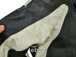 HOT ITALY Men's DAINESE MOTOCYCLE BIKER ARMOR GUARD BLACK LEATHER Jacket 54 S-M