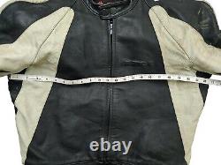 HOT ITALY Men's DAINESE MOTOCYCLE BIKER ARMOR GUARD BLACK LEATHER Jacket 54 S-M