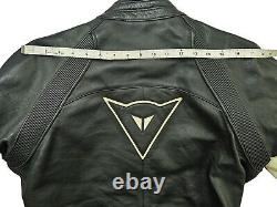 HOT ITALY Men's DAINESE MOTOCYCLE BIKER ARMOR GUARD BLACK LEATHER Jacket 54 S-M