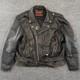 HOT Leathers Leather Motorcycle Jacket Mens 50 Harley Davidson Patch Biker