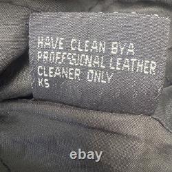 HOT Leathers Leather Motorcycle Jacket Mens 50 Harley Davidson Patch Biker