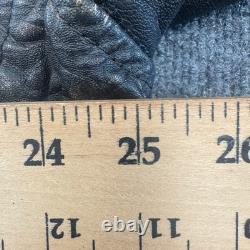 HOT Leathers Leather Motorcycle Jacket Mens 50 Harley Davidson Patch Biker