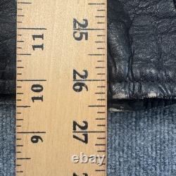 HOT Leathers Leather Motorcycle Jacket Mens 50 Harley Davidson Patch Biker