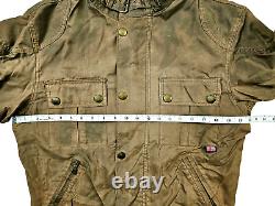 HOT VTG ITALY Men's BELSTAFF BLACK PRINCE @ 1970 RACEMASTER BIKER BROWN Jacket M