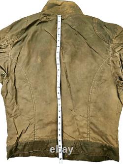 HOT VTG ITALY Men's BELSTAFF BLACK PRINCE @ 1970 RACEMASTER BIKER BROWN Jacket M