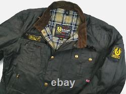 HOT VTG REPRO Men's BELSTAFF STEVE McQUEEN BLOUSON BLACK PRINCE WAXED Jacket XXL
