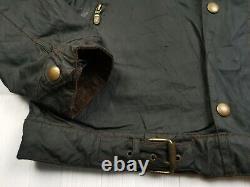 HOT VTG REPRO Men's BELSTAFF STEVE McQUEEN BLOUSON BLACK PRINCE WAXED Jacket XXL
