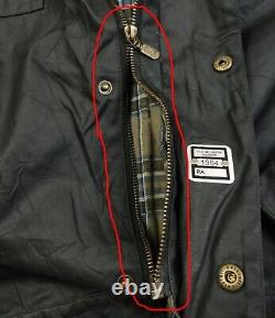 HOT VTG REPRO Men's BELSTAFF STEVE McQUEEN BLOUSON BLACK PRINCE WAXED Jacket XXL