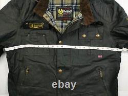 HOT VTG REPRO Men's BELSTAFF STEVE McQUEEN BLOUSON BLACK PRINCE WAXED Jacket XXL