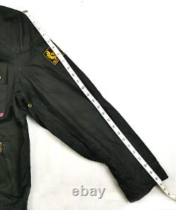HOT VTG REPRO Men's BELSTAFF STEVE McQUEEN BLOUSON BLACK PRINCE WAXED Jacket XXL