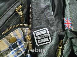 HOT VTG REPRO Men's BELSTAFF STEVE McQUEEN BLOUSON BLACK PRINCE WAXED Jacket XXL