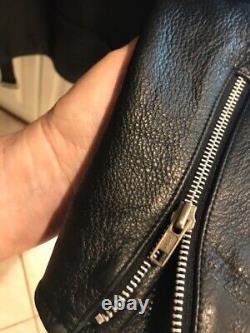 Hard Rock Cafe's Men's Jacket Size XXL- Black Leather-Belt -Zip- Free Shipping