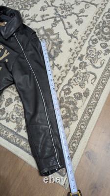 Harley Davidson 100 years Anniversary Black Leather Biker Jacket Mens M