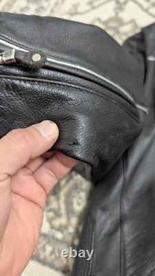 Harley Davidson 100 years Anniversary Black Leather Biker Jacket Mens M
