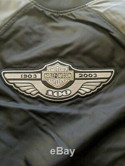 Harley Davidson 100th ANNIVERSARY JACKET USA Made- Bomber style MEN'S. Size XL
