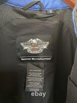 Harley Davidson 115th Anniversary Mesh Riding Jacket Black Limited Ed. Men's XL