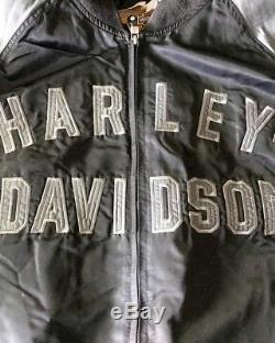 Harley Davidson 1903-2003 100th Anniversary Black & Grey Motorcycle Jacket XL