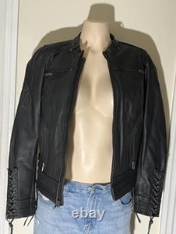 Harley Davidson 2012 RN 103819 CA 03402 Black Leather Jacket Women's Medium