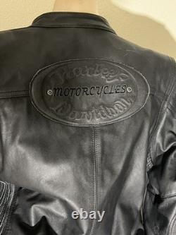Harley Davidson 2012 RN 103819 CA 03402 Black Leather Jacket Women's Medium