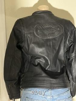 Harley Davidson 2012 RN 103819 CA 03402 Black Leather Jacket Women's Medium