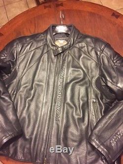 Harley Davidson 2XL Mens Black leather jacket