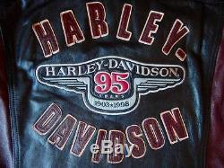 Harley-Davidson 95th Anniversary Leather Jacket Women's size XL