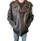 Harley-Davidson Asymmetrical Men's Leather Motorcycle Jacket Size XL Long