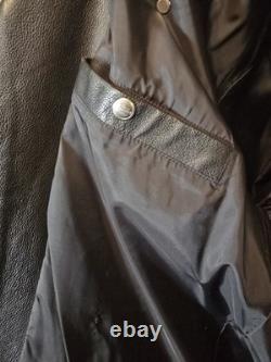Harley-Davidson Asymmetrical Men's Leather Motorcycle Jacket Size XL Long