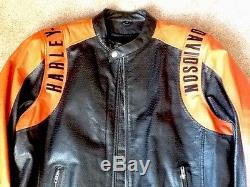 Harley Davidson Bar And Shield Leather Jacket Euc Men's XL