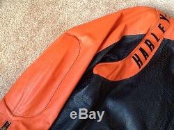 Harley Davidson Bar And Shield armored Leather riding Jacket Euc Men's XXL