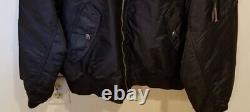 Harley Davidson Black Bomber Jacket, Quilt Line, USA, Mens Sz XL, AMERICAN LEGEND