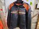 Harley Davidson Black Genuine Leather Motorcycle Jacket