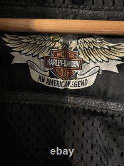 Harley-Davidson Black Leather Motorcycle Jacket 4XL An American Legend