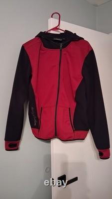 Harley-Davidson Black Leather Motorcycle Jacket & Red Zip Hoodie 1W