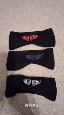 Harley-Davidson Black Leather Motorcycle Jacket & Red Zip Hoodie 1W