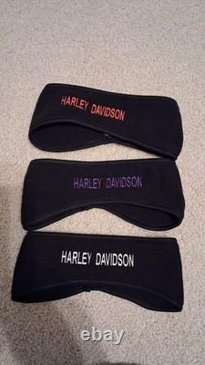 Harley-Davidson Black Leather Motorcycle Jacket & Red Zip Hoodie 1W