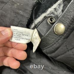 Harley Davidson Border Hawk Jacket Size Medium Mens Frills Leather Riding VTG