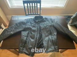 Harley Davidson COMPETITION II 2 Leather Jacket with LINER and ARMOR Large L