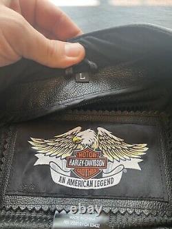 Harley Davidson COMPETITION II 2 Leather Jacket with LINER and ARMOR Large L