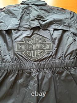 Harley Davidson Classic Mens Vented Leather Jacket Large with Free XL Oversuit