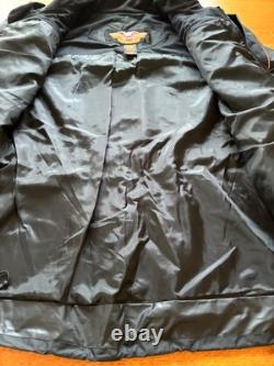 Harley Davidson Classic Mens Vented Leather Jacket Large with Free XL Oversuit