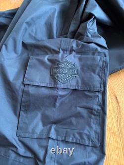 Harley Davidson Classic Mens Vented Leather Jacket Large with Free XL Oversuit